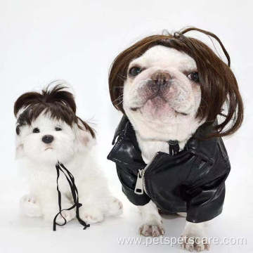 Costume Pet makeup pet dog wig set